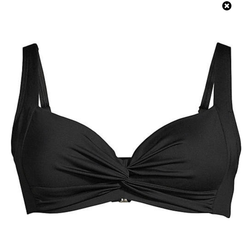 NWT Lands' End Bikini Top 16W G